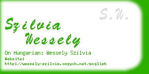 szilvia wessely business card